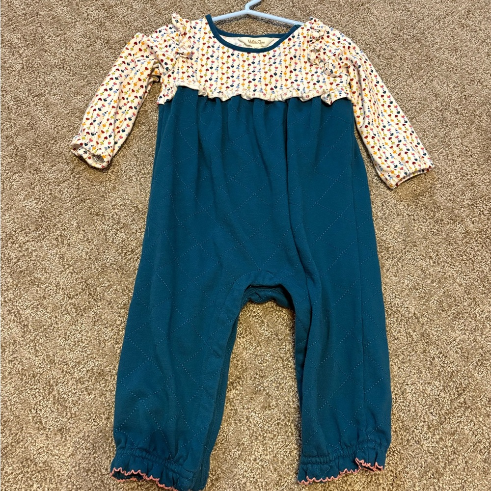 Matilda Jane Teal and Multicolor Romper